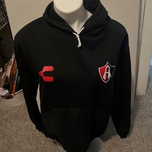 Black Hoodie with Atlas FC logo on front and back